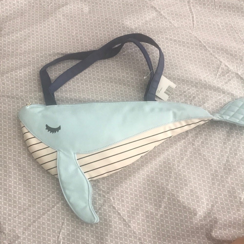 NWT Luv Betsey Johnson Whale Insulated Beach Tote Lunchbox